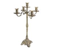 HEEPDD Chandeliers Support de Chandelles Vintage, Bougeoir en Bronze Brillant Luxueux Exquis pour Décorations de Mariage Nan (65 cm / 25,6 Pouces)