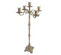 HEEPDD Chandeliers Support de Chandelles Vintage, Bougeoir en Bronze Brillant Luxueux Exquis pour Décorations de Mariage Nan (85 cm / 33,5 Pouces)