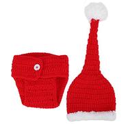 HEEPDD Chapeau d'accessoires de Photographie de bébé, Chapeau de Cerf de Noël Doux pour nouveau-né pour Nourrissons et Tout-petits, Crochet en Laine Confortable pour la Photographie Saisonnière,