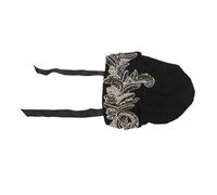 HEEPDD Chapeau Turban en Perles pour Femmes avec Bordure en Dentelle, Skullies et Bonnets Bonnet en Velours Doux pour Dormir, à Porter Quotidiennement, Foulard Respirant et Léger en Chapeau Turban