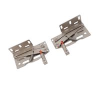 HEEPDD Charnière à Ciseaux à 45 Degrés, Charnière de Porte d'armoire à Amortissement Hydraulique, Fonctionnement en Douceur, Ouverture et Fermeture en Acier nickelé pour Armoires de Cuisine, Poids