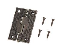 HEEPDD Charnière de Quincaillerie Charnières d'Armoire en Bronze Antique, Charnières de Petite Boîte en Fer, Rotation de 0 ° à 270 °, 1,42 X 0,91 Pouces, Paquet de 10 pour Boîte à Bijoux et Armoire