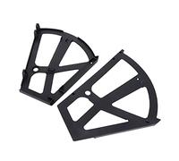 HEEPDD Charnières d'armoire à Chaussures, Plastique ABS, Noir, Conception Creuse, Installation Facile, pour l'organisation des étagères à Chaussures, Nécessités Quotidiennes (BLACK)