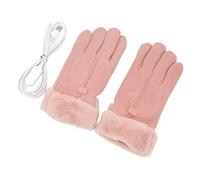 HEEPDD Chauffants USB Roses, Conception d'écran Tactile à Température Réglable pour Femmes, Parfaits pour Le Ski et la Promenade du Chien