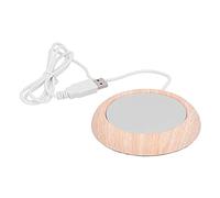 HEEPDD Chauffe-Tasse Coussin Chauffant Motif Bois USB Coussin Chauffant, Chauffage Rapide Tasse Tapis 80 ℃ pour Le Lait thé café Boisson Outils de Cuisine