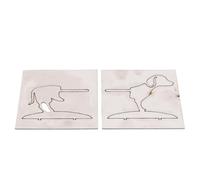 HEEPDD Chien Forme Acier Inoxydable Support à Saucisses, 2.76 Pouce Compact | Mouleur de nourriture pour visage de chiot, convient aux hot-dogs standard, au charbon de bois ou au gril à gaz, poignée