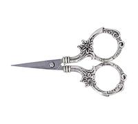 HEEPDD Ciseaux à Broder Blossom, Cisailles à Point de Croix en Acier Inoxydable, Outil Décoratif Vintage pour la Broderie et un Usage Quotidien, 9 Cm de Long (SILVER)