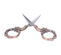 HEEPDD Ciseaux à Broder Blossom, Cisailles à Point de Croix en Acier Inoxydable, Outil Décoratif Vintage pour la Broderie et un Usage Quotidien, 9 Cm de Long (Or Rose)