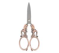 HEEPDD Ciseaux à Broder, Ciseaux Artisanaux Ergonomiques en Acier Inoxydable, Poignée Souple, Idéal pour les Amateurs de Travaux d'aiguille et de Crochet (Placage de cuivre foncé)