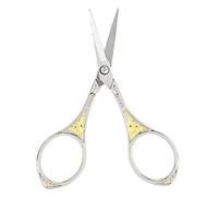 HEEPDD Ciseaux Artisanaux à Motif de Tournesol en Acier Inoxydable, Outil de Ciseaux de Broderie Vintage pour le Bricolage, la Couture et les Travaux d'aiguille (fleur d'or argentée)