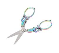 HEEPDD Ciseaux Coupe-bordures, Cisailles d'art Artisanal, Conception Ergonomique pour les Amateurs de Couture et de Tricot Ciseaux Coupe-bordures, Acier Inoxydable Nan Couture Broderie (Ti coloré)