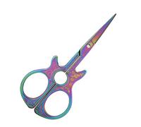 HEEPDD Ciseaux de Broderie de Mode Bricolage, Acier Inoxydable, Forte Anticorrosion, Utilisation Polyvalente pour les Artistes et les Artisans, Forme de Guitare Unique (COLORFUL)