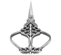 HEEPDD Ciseaux de Couture DIY, Ciseaux Vintage en Acier Inoxydable pour la Broderie et l'artisanat, 4,7 Pouces, Idéaux pour les Projets de Coupe de beauté et d'art à l'aiguille (Gris argent)