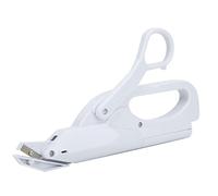 HEEPDD Ciseaux électriques, Ciseaux avec Valve de sécurité pour Couper du Papier, du Cuir, du Tissu, Poignée Ergonomique, Conception Multi-angle pour la Couture, la Couture, le Quilting, (WHITE)