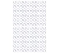 HEEPDD Clamp/Holder de Bec de Poulet, Anneau à Pression Robuste en Plastique PP pour Bouche de Poulet, Accessoires de Bec de Coq 200 Pièces pour l'élevage de Volailles (Petit Blanc)