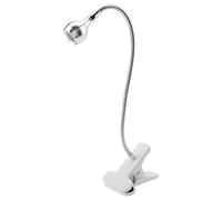 HEEPDD Clamp/Holder de Lampe de Nuit à LED 3W, Lumière de Bureau USB avec Col en Aluminium, Blanc Chaud Blanc, Lecture Intérieure étudiant le Salon de beauté (Lumière chaude)