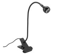 HEEPDD Clamp/Holder de Lampe de Nuit à LED 3W, Lumière de Bureau USB avec Col en Aluminium, Blanc Chaud Blanc, Lecture Intérieure étudiant le Salon de beauté (Lumière chaude)
