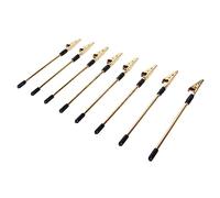 HEEPDD Clips de Mémoire en Métal Exquis Support de Carte de Serrure Poussiérablement Forte pour les Célébrations de Mariage 10pcs en or Couleur électroplitée, Adaptée aux étudiants Artistes