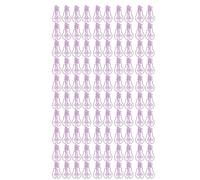HEEPDD Clips Papier d'ampoule en Forme d'ampoule, Clips Décoratifs en Métal pour le Scrapbooking, Fournitures de Bureau Amusantes Uniques pour les étudiants, 100pcs (PURPLE)