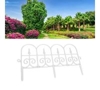 HEEPDD Clôture de Jardin Décorative Bordeau de Paysage à la Rouille de 5pcs Panneaux de Bordure pour le Lit de Fleurs de Pelouse de Patio Extérieur avec Système de Verrouillage (34x58cm)