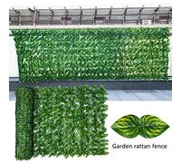 HEEPDD Clôtures Décoratives en Feuilles, Décoration Murale Verte Artificielle pour écran de confidentialité du Balcon, Panneaux de Clôture de confidentialité pour Jardin Extérieur, Installation (B)