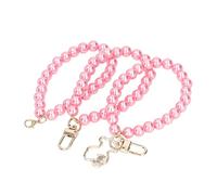 HEEPDD Collier de perles, porte-clés de perles, bords plus lisses pour cadeaux (H46 rose)