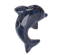 HEEPDD Collier Pendentif Dauphin, Colliers Pendentif Bijoux avec Pierre élégante en Forme de Dauphin pour Femmes Hommes Cadeau d'anniversaire de Noël, Pierre Précieuse en Cristal