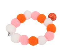 HEEPDD Collier pour Chat en Peluche, Collier à Pompons Doux, Accessoire élastique pour Animaux de Compagnie pour Chats et Petits Chiens (M)