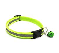 HEEPDD Collier Réfléchissant pour Chat, Matériau en Nylon Doux avec Cloches, Réglable de 19 à 32 Cm pour Chats Garçons et Filles