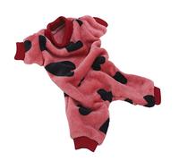 HEEPDD Combinaison pour Chien en Tissu Peluche Confortable et Chaude pour Petits Chiens, Design Doux et Confortable Une Détente Toute la Journée, Tenue élégante et Tendance, Idéale pour Les Fêtes,