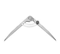 Compas à pointes sèches Diviseur d'aile de 6,1 pouces, séparateur d'aile de précision Scriber Leather avec porte-crayon réglable Espacement Bord Creaser Leathercraft Outil de bricolage