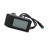 HEEPDD Compteur d'Affichage LCD pour Vélo électrique, Compteur de Conversion de Vélo ABS pour Contrôleurs 24V 36V 48V, Affichage Multifonctionnel de la Vitesse Moyenne pour Le Cyclisme en Plein Air,