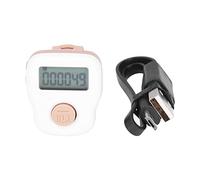 HEEPDD Compteur de Doigt Compteur de Main Compteur de Comptage à Main Anneau en Silicone Rechargeable par USB 6 Groupes de Données Écran de Verrouillage Conception Mate