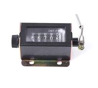 HEEPDD Compteur Mécanique à 5 Chiffres D67-F, Compteur de Course de Traction Manuelle, Outil de Comptage Précis pour Textiles et Machines Mécanique à 5 Chiffres D67-F, Contrôle Industriel Manuel