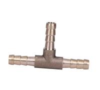 HEEPDD Connecteur de Tuyau de Carburant à 3 Voies en Laiton Massif, Raccord Durable en Laiton Massif pour les Applications d'air, d'eau, de Gazole, Installation Facile pour les Mécaniciens et les