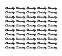 HEEPDD Connecteurs Breloques avec Mots Anglais Vintage, Liens Décoratifs Noirs 50 Pcs 30 Mm for Bijoux Faits Main et Créations Artisanales