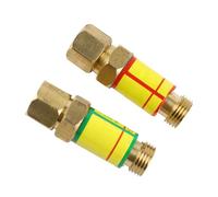 HEEPDD Construction en Laiton pour le Soudage * 1.5, Clapet Anti-retour d'oxygène et d'acétylène à Moyenne Pression, Anti-retour, Outils Industriels Nan