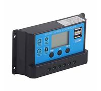 HEEPDD Contrôleur de Charge Solaire 20 A, Régulateur d'énergie, Régulateur de Batterie avec écran LCD, Protection contre les Courts-circuits, pour Batterie 12 V 24 V et Panneaux Solaires 18 36 ,