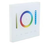 HEEPDD Contrôleur de Panneau LED, Panneau Tactile Mural à intensité Variable pour Downlight RVB RGBW, 12 Modes avec Minuterie pour éclairage Extérieur de Maison et de Bureau