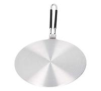 HEEPDD Convertisseur de Diffuseur Chauffant en Acier Inoxydable, Plaque d'adaptateur à Induction pour Poêle à Gaz Accessoires de Cuisine de Cuisinière électrique avec Couverture de Poignée en (24cm#)