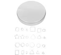 HEEPDD Cookie Coucheurs en Acier Inoxydable 24pcSset, Mini Emporte-pièce pour Gâteau, Collation, Chocolats, Pain, Saucisse, Facile à Utiliser et Stockage Nan