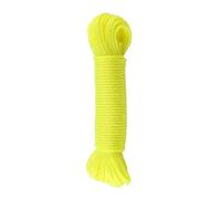 HEEPDD Corde à Linge en Nylon, Matériau en Nylon Solide de 20 M, Découpable de 65,6 Pieds pour Le Camping et Le Jardinage (Jaune Fluo)
