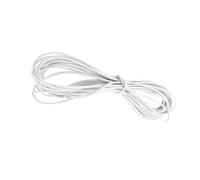 HEEPDD Cordon élastique 10 Mètres Corde élastique 4 Mm, Cordon D'amortissement Robuste pour Bricolage Bijoux Faisant des Sangles de Camping, 32,8 Pieds Noirs (WHITE)