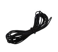 HEEPDD Cordon élastique 10 Mètres Corde élastique 4 Mm, Cordon D'amortissement Robuste pour Bricolage Bijoux Faisant des Sangles de Camping, 32,8 Pieds Noirs (BLACK)