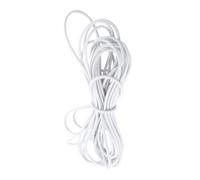 HEEPDD Cordon élastique élastique, Corde d'amortisseur de Corde Extensible éprouvante pour le Cordon de Bricolage de Camping Sécurisant la Cargaison de Remplacement Réglable pour Crochets (WHITE)