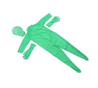 HEEPDD Costume Outfit Body Professionnel à écran Vert, Conception Fendue sur Tout le Corps, Matériau en Soie de Lait, Couverture Faciale Respirante pour la Photographie, la Production (180 cm)