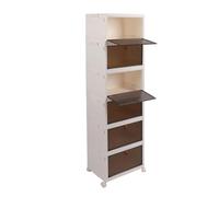 HEEPDD Coubelles de Rangement en Couvercle en Plastique Empilables de Rangement en Plastique avec Couvercle pour l'organisation de Placard de Chambre, Ouverture Double Face, pour l'organisation de