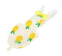 HEEPDD Couche Mignonne pour Oiseaux, Couche pour Perroquet à Sangle Réglable en Coton, Combinaison de Vol Lavable de 4,0 X 7,9 Pouces pour Calopsittes, Conures, Pigeons, Aras et Perruches (M Fruit)