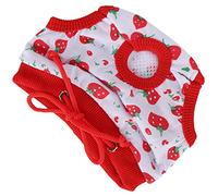 HEEPDD Couches Lavables pour Porcs, Sangle de Porcs Femelles, Motif de Fraise, Couches Réutilisables pour, Sangle ajusté aux Femelles, Modèle de Fraise, Réutilisables Nan (M)