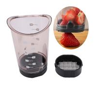 HEEPDD Coupe à Trancher les Fruits, Coupe Multiple en Acier Inoxydable 304 pour la Cuisine, avec Coulissante pour Faire des Cubes Soignés, Facile à Nettoyer et Ranger